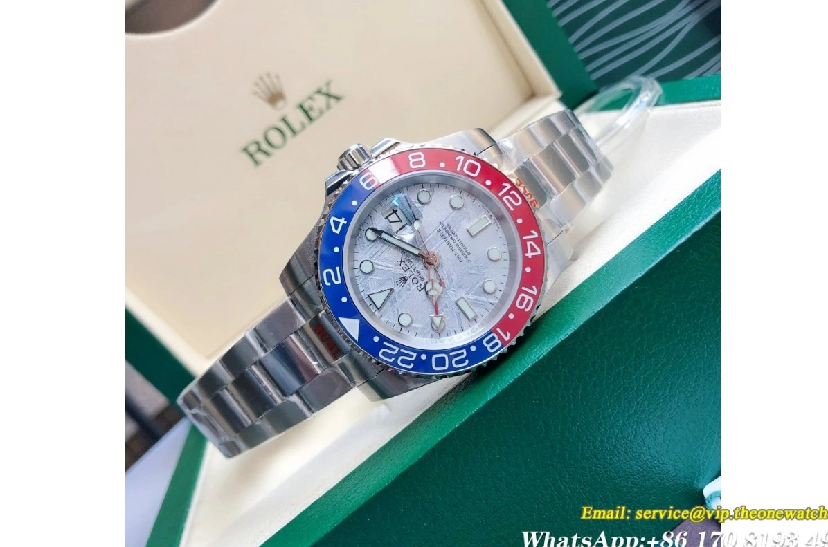 GDF GMT Master 40mm II Cer Blue SS Red Meteorite SS MY8215 Oys 1219